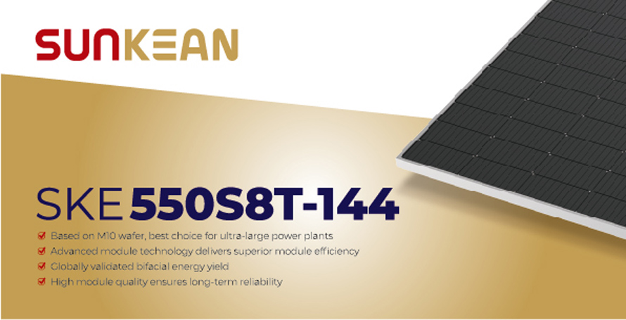 Panneau solaire biface 550W